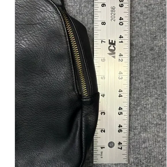 Urban Originals for Anthropologie Black Crossbody Bag Wide Strap, Brass Hardware - Picture 9 of 9